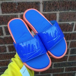 Nike Benassi Slides Blue Women's Sandals Shoes Size 9